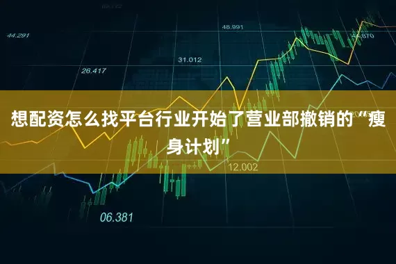 想配资怎么找平台行业开始了营业部撤销的“瘦身计划”